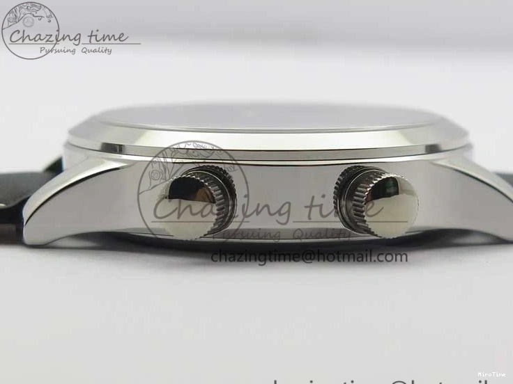 MIROTIME 0122 Practical Calatrava 5524 Pilot Travel Time SS GRF Blue Dial on Black Leather Strap A324 V 7107